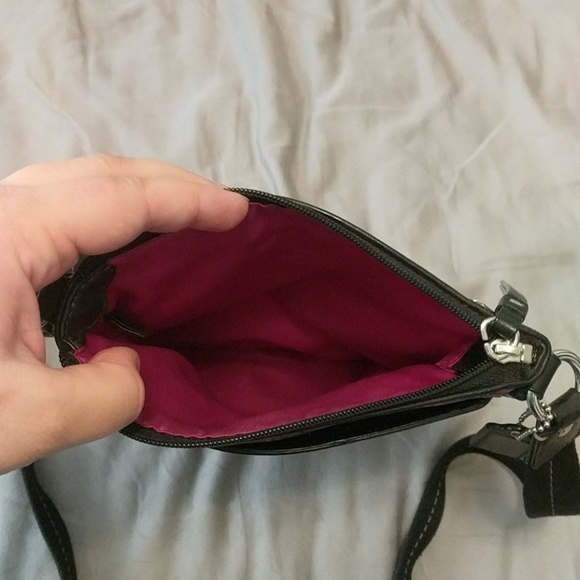 NWOT COACH CROSS BODY POPPY TARTAN - Picture 4 of 7